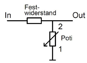 Beschaltung Volume-Poti mit Festwiderstand